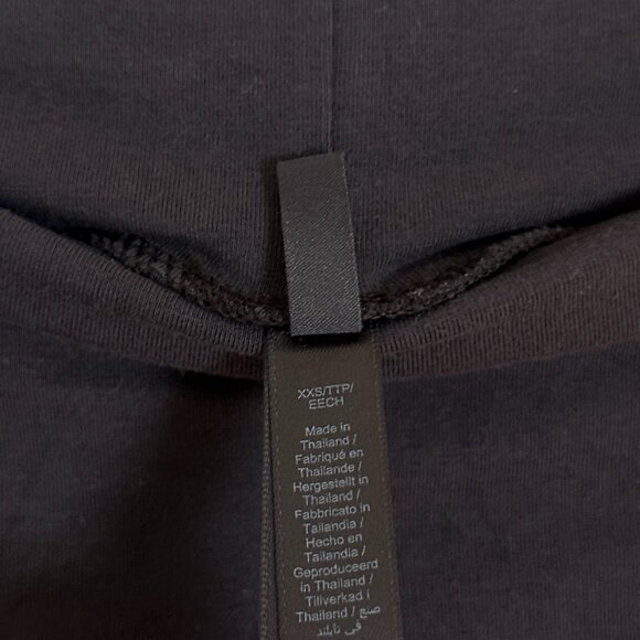 SKIMS Foldover Pants and Stretch Cotton Tee Set in Iron XX-Small - Picture 6 of 13